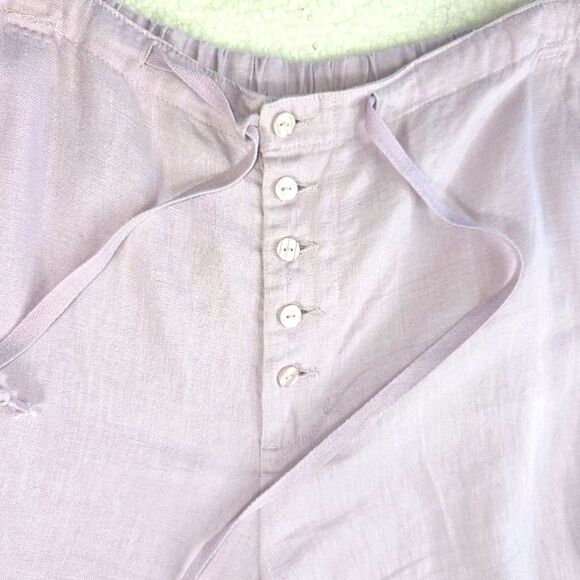 Chadwick's Linen Wide Leg Button Front Pants Size 16 - Picture 7 of 16